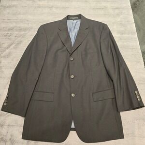 Hugo Boss Rossellini Movie U Mens 40S Black Virgin Wool 3 Button Blazer USA